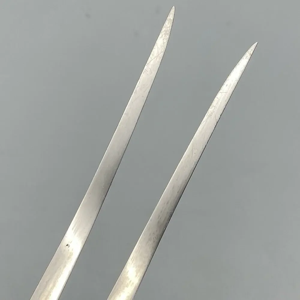 Vintage Cutco No 27 Meat Fork‎ Brown Marbled Handle Grill Serving Utensil USA